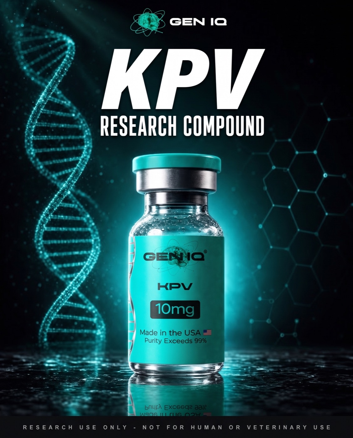 KPV — 10mg — research-grade vial