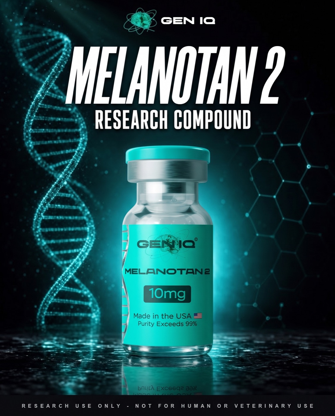 Melanotan 2 — 10mg — research-grade vial