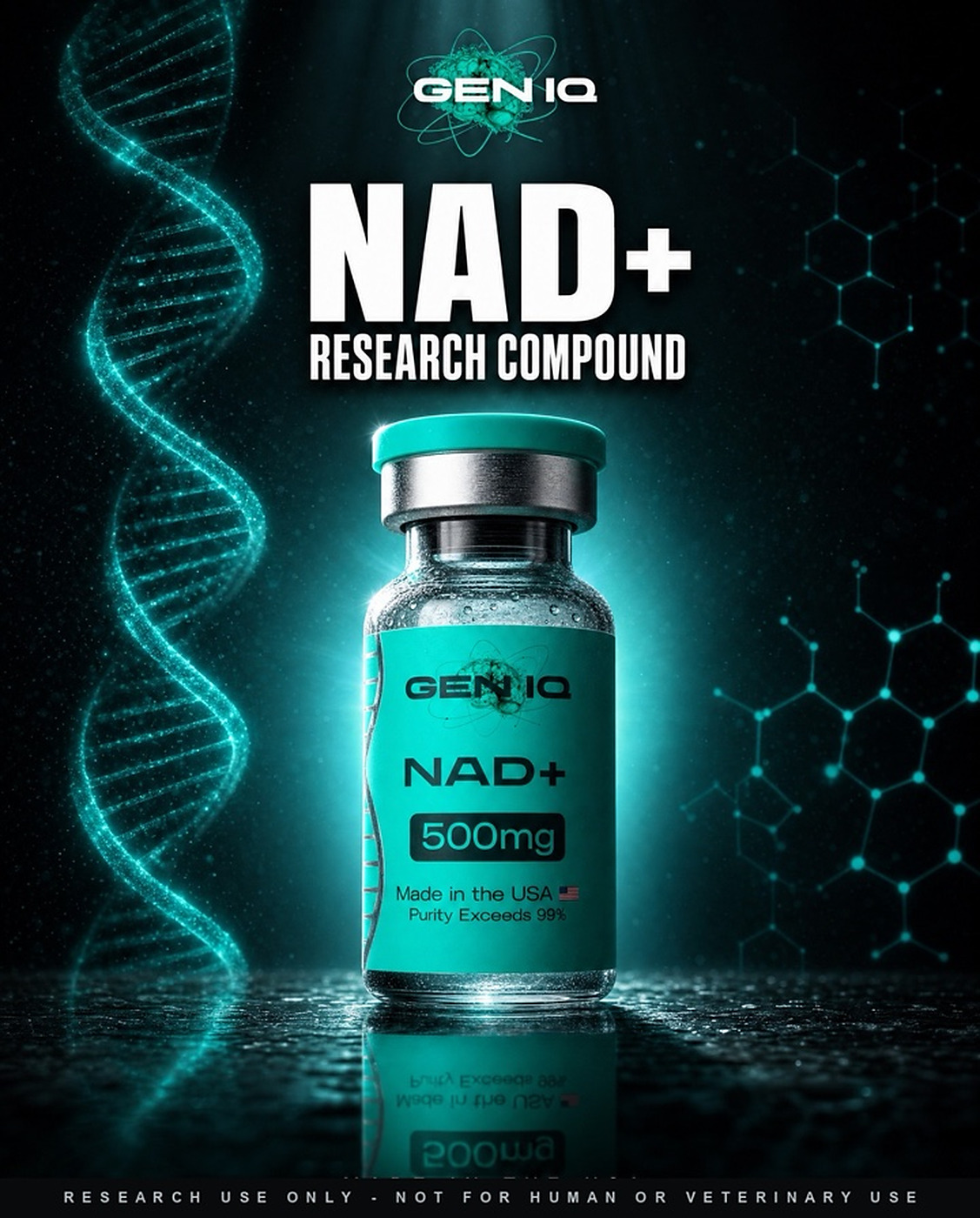 NAD+ — research-grade vial