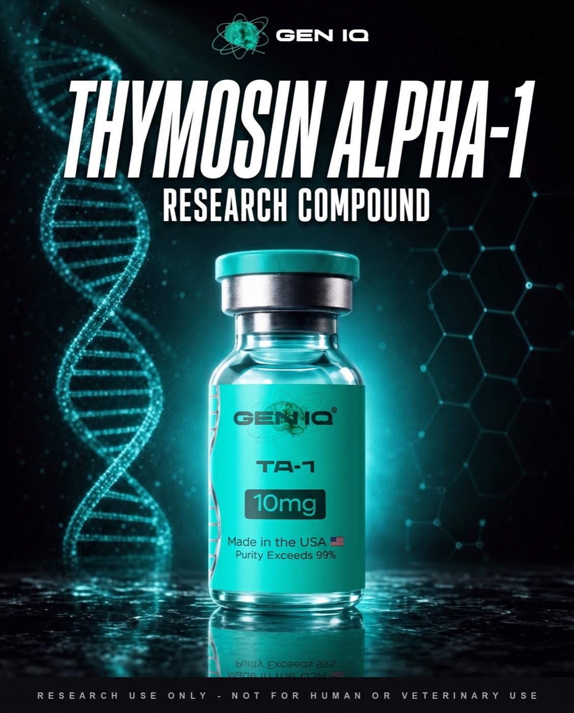 TA-1 (Thymosin Alpha-1) — 10mg — research-grade vial